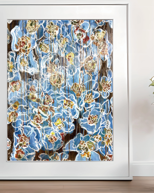 파란잎에 노란 봉오리 - 쿠로하